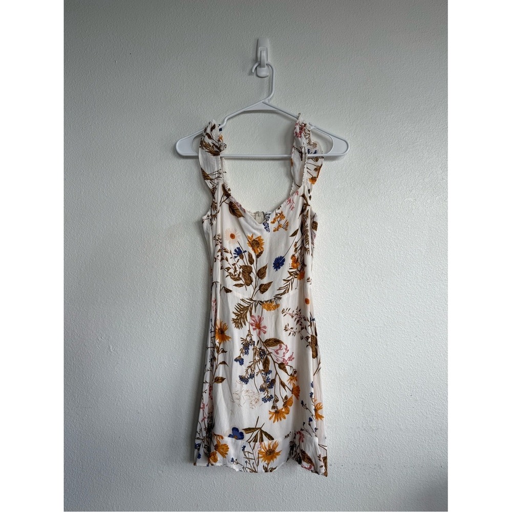 Reformation Binx Sleeveless Minidress in Beige